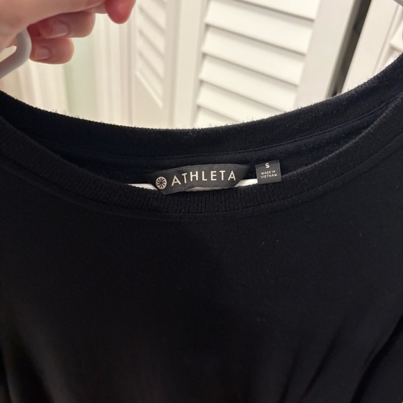 Athleta Nirvana Twist Front Sweatshirt Black Size Small - Picture 4 of 5